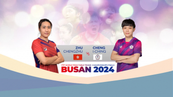 CHENG I CHING vs ZHU CHENGZHU - ITTF World Team Table Tennis Championships Finals BUSAN 2024