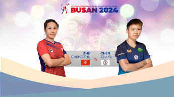 ZHU CHENGZHU vs CHEN SZU YU - ITTF World Team Table Tennis Championships Finals BUSAN 2024