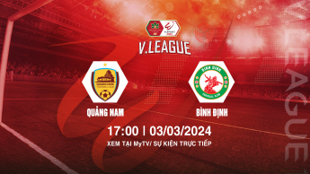 Quảng Nam vs Bình Định - V.League 2023/24 - Vòng 12