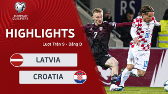 Latvia vs Croatia - Vòng loại UEFA EURO 2024 - Highlights